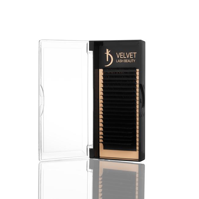 Вії для нарощування Velvet Lash Beauty 0.7 С Mix (20 рядів, довжина 6-15)